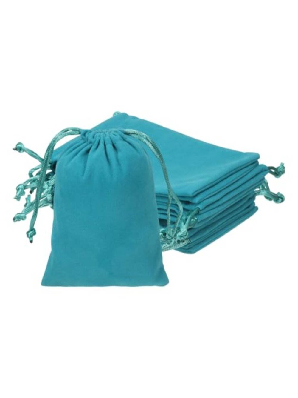 Velvet Jewelry Bags with Drawstrings 10 Pack Gift Pouches 3 x 4 Inch